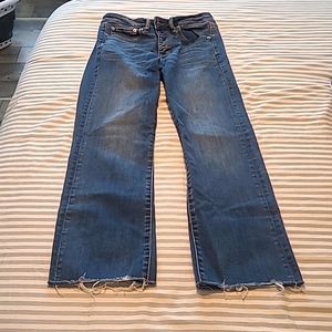 American Eagle high rise crop flare, size 2